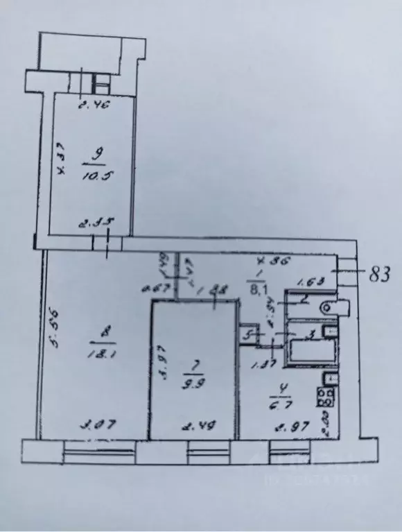 3-к кв. Кировская область, Киров ул. Карла Маркса, 23 (58.0 м) - Фото 0