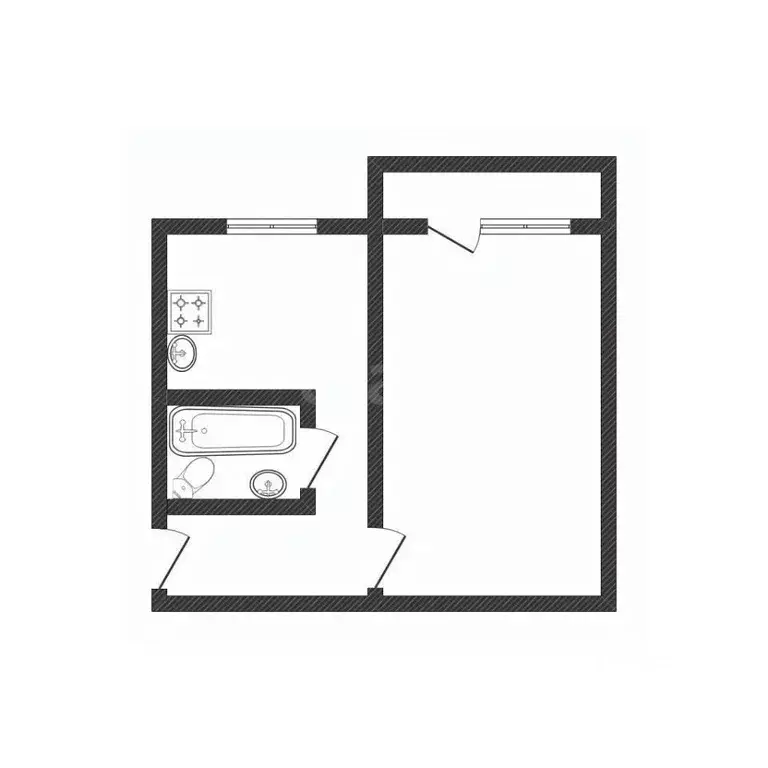 1-к кв. Смоленская область, Смоленск ул. Кирова, 22 (30.0 м) - Фото 2