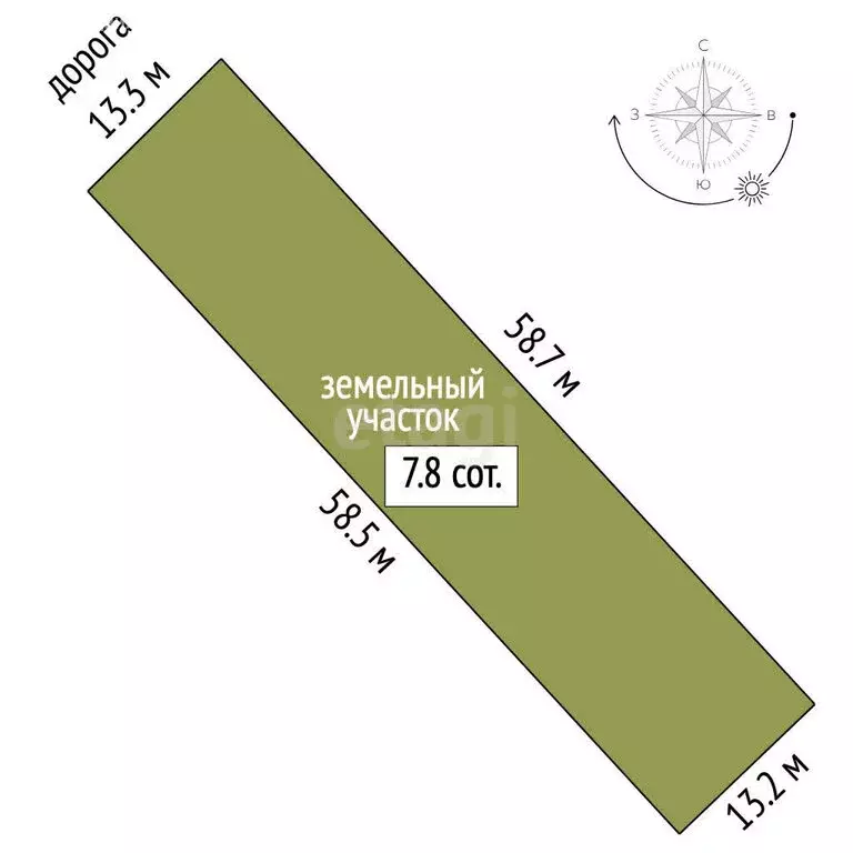 Участок в Родниковское сельское поселение, село Аркадьевка, Раздольная ... - Фото 1