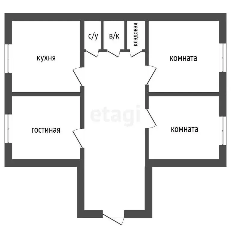 3-комнатная квартира: посёлок Тимирязевский, улица Чайковского, 11 ... - Фото 1
