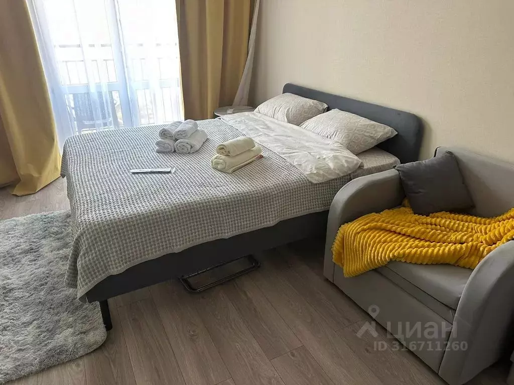 Студия Краснодарский край, Сочи ул. Искры, 88к3 (27.0 м) - Фото 1