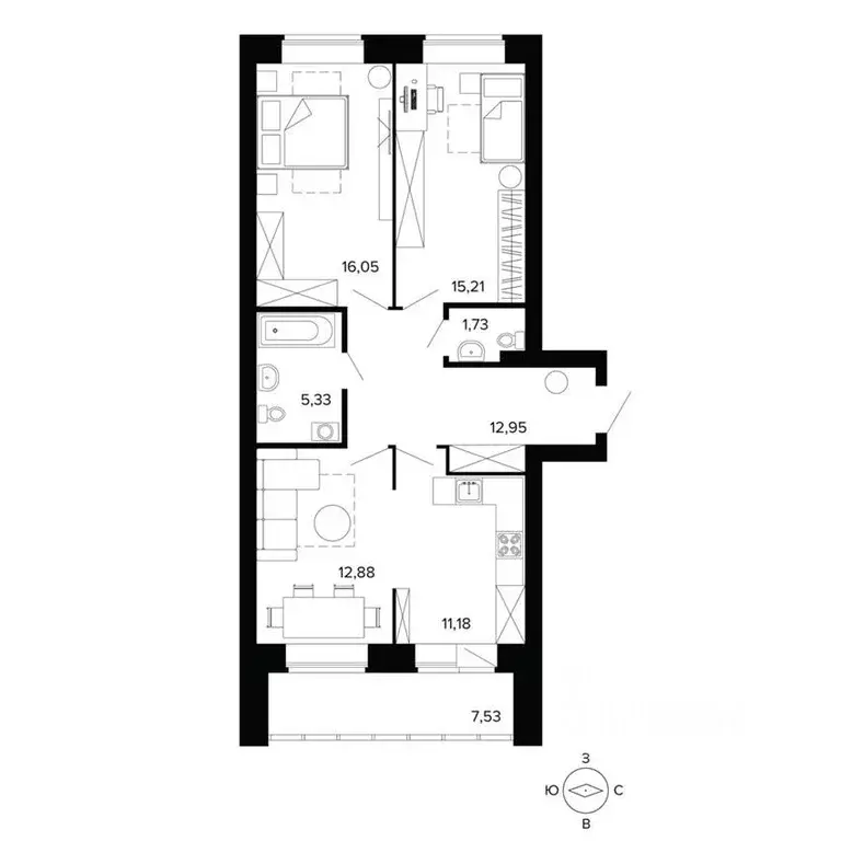 3-к кв. Свердловская область, Березовский ул. Победы, 9 (83.9 м) - Фото 0