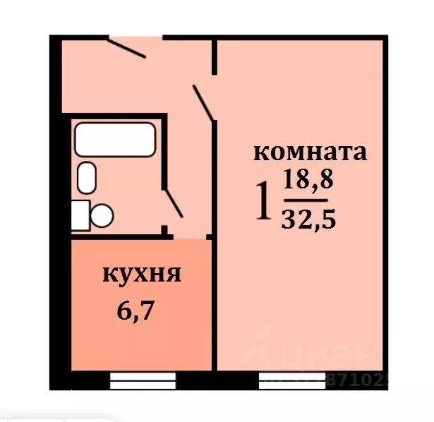 1-к кв. Москва ул. Коненкова, 11Б (32.5 м) - Фото 0