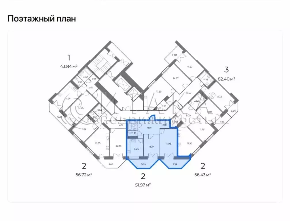 2-комнатная квартира: Санкт-Петербург, улица Маршала Захарова, 8 ... - Фото 0
