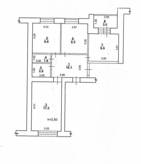 3-комнатная квартира: Стерлитамак, улица Цементников, 5 (60.7 м) - Фото 1