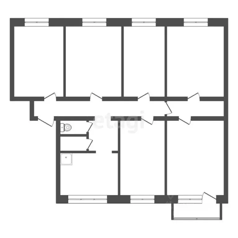 6-к кв. Красноярский край, Красноярск Высотная ул., 13 (106.1 м) - Фото 2