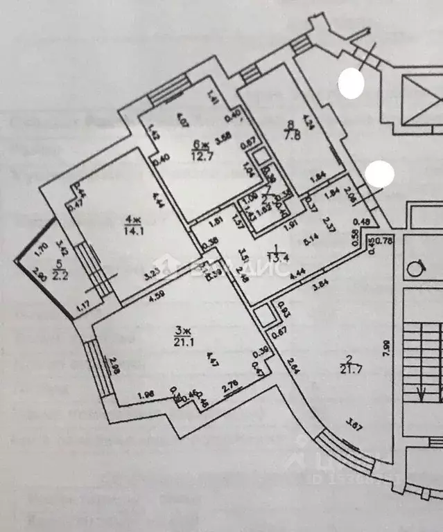 3-к кв. Калининградская область, Калининград ул. Горького, 164 (93.0 ... - Фото 2