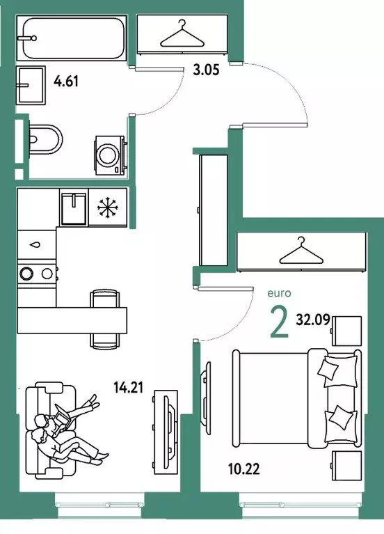 2-к кв. Свердловская область, Екатеринбург муниципальное образование, ... - Фото 1
