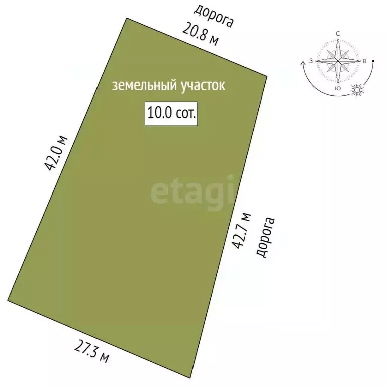 Участок в Саха (Якутия), Якутск ш. Покровское, 18 (10.0 сот.) - Фото 1