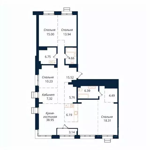 4-к кв. Иркутская область, Иркутск Байкальская ул., 246Б (156.7 м) - Фото 0