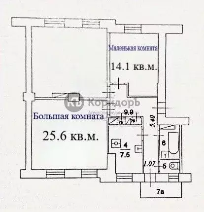 Комната Москва Авиамоторная ул., 49/1 (39.7 м) - Фото 2