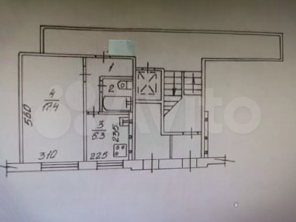 1-к. квартира, 30,1 м, 1/9 эт. - Фото 0