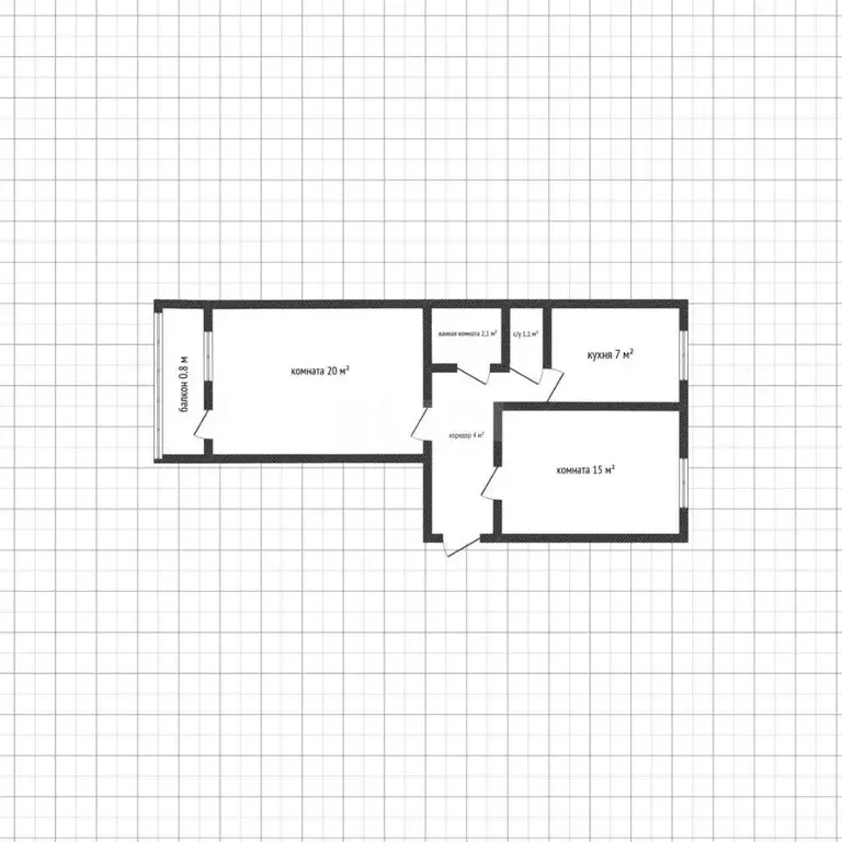 2-к кв. Адыгея, Майкоп ул. 8 Марта, 1 (49.2 м) - Фото 2
