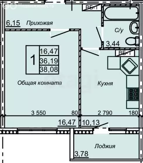 1-комнатная квартира: Ульяновск, Камышинская улица, 66 (36.1 м) - Фото 0
