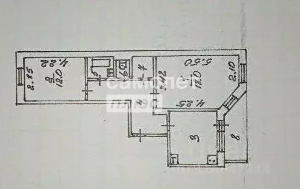 2-к кв. Ханты-Мансийский АО, Сургут Геологическая ул., 18/1 (59.5 м) - Фото 1