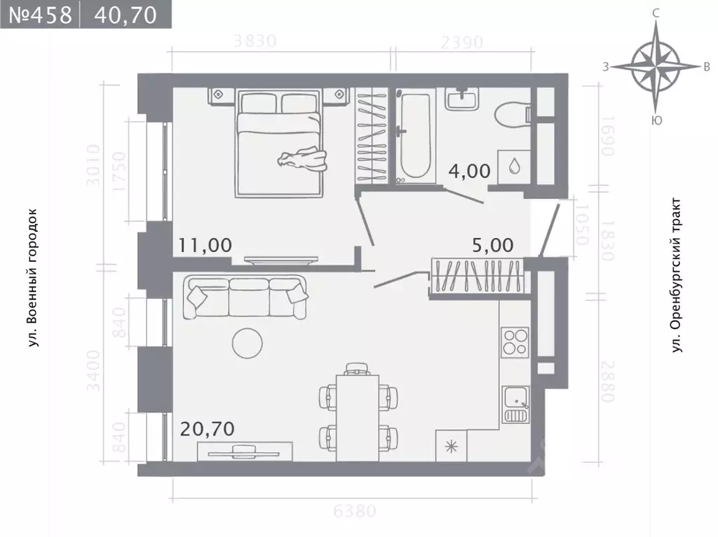 1-к кв. Татарстан, Казань Первомайский жилмассив, Оригана жилой ... - Фото 1