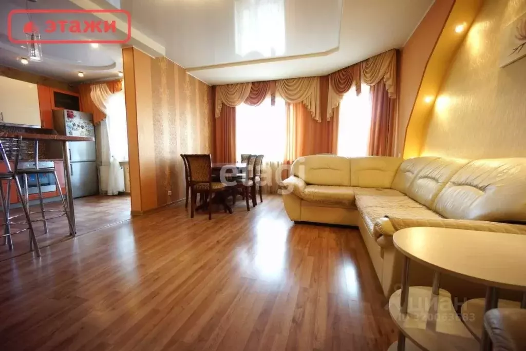 3-к кв. Карелия, Петрозаводск ул. Лизы Чайкиной, 14к2 (96.6 м) - Фото 1