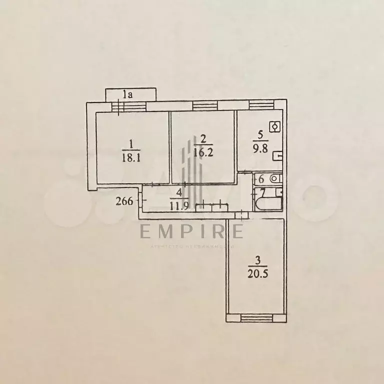 3-к. квартира, 83 м, 7/9 эт. - Фото 0
