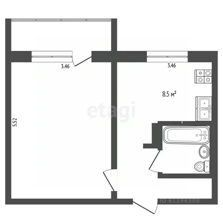 1-к кв. Мордовия, Саранск ул. Тани Бибиной, 3/4 (37.1 м) - Фото 0