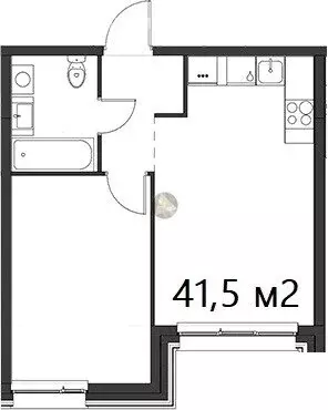 1-комнатная квартира: Санкт-Петербург, Галерный проезд, 1к2 (41.5 м) - Фото 1