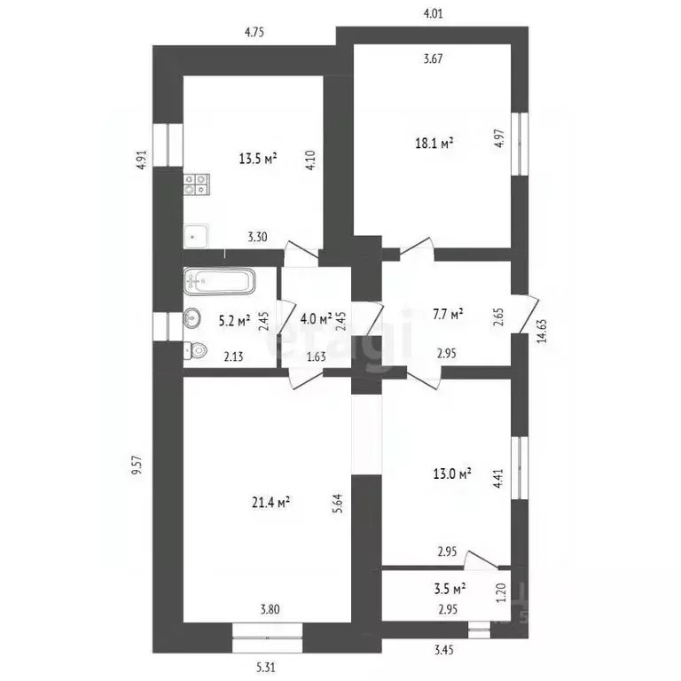 Дом в Ростовская область, Азовский район, с. Самарское Ростовский пер. ... - Фото 2