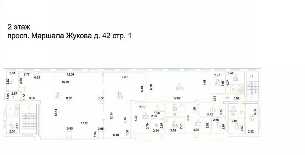 Помещение свободного назначения в Москва просп. Маршала Жукова, 42С1 ... - Фото 2