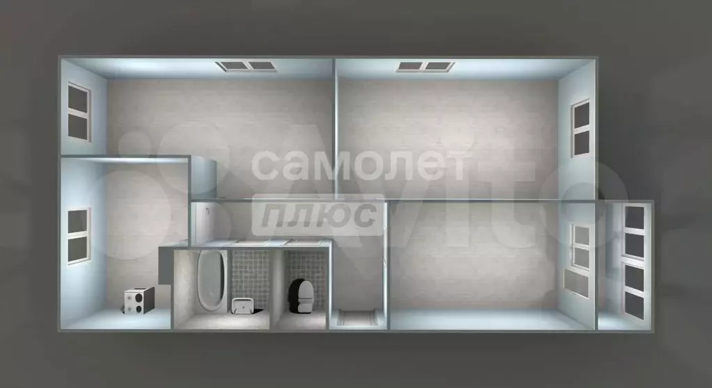 3-к. квартира, 70 м, 4/5 эт. - Фото 1
