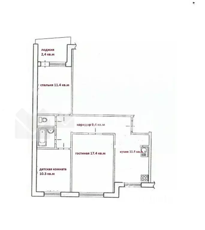 3-к кв. Омская область, Омск Московка-2 мкр, ул. Ярослава Гашека, 24 ... - Фото 2