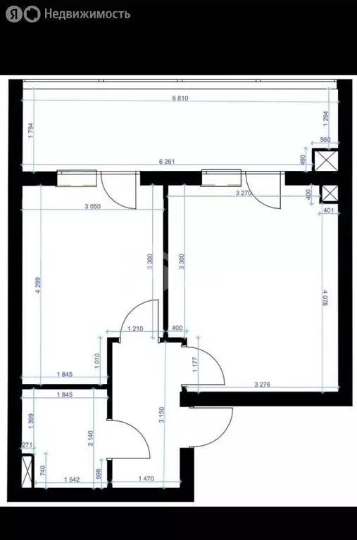 1-комнатная квартира: деревня Узигонты, 25 (36 м) - Фото 1