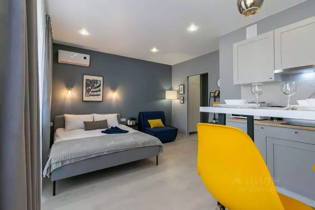 Студия Краснодарский край, Краснодар ул. Конгрессная, 15 (26.0 м) - Фото 2