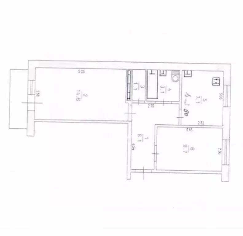 2-к кв. Крым, Керчь ул. Суворова, 25 (44.7 м) - Фото 2