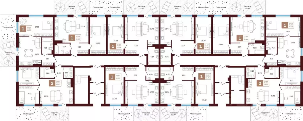 1-к кв. Башкортостан, Иглинский район, с. Акбердино  (51.41 м) - Фото 2