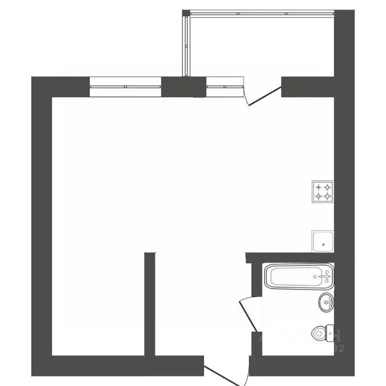 Студия Вологодская область, Вологда Окружное ш., 32 (30.9 м) - Фото 2