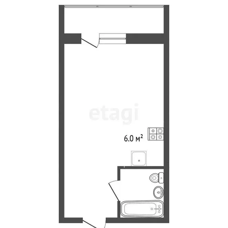 Квартира-студия: Вологда, улица Чернышевского, 137 (23.4 м) - Фото 1
