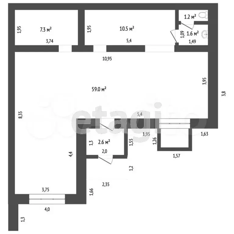 Продам офисное помещение, 79.6 м - Фото 1