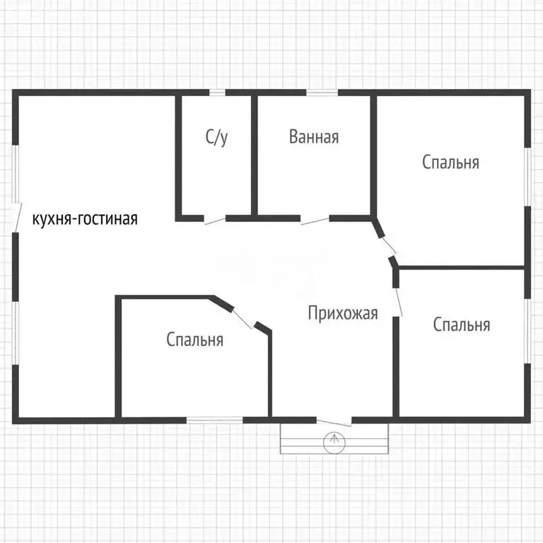 Дом в станица Калининская, Западная улица, 6А (85 м) - Фото 1