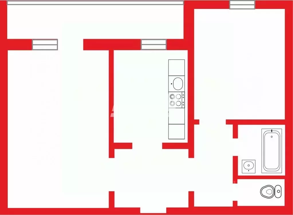 2-к кв. Челябинская область, Челябинск Новороссийская ул., 122 (52.4 ... - Фото 2
