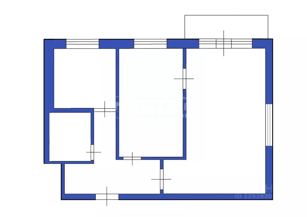 2-к кв. Кемеровская область, Междуреченск просп. Строителей, 18 (41.2 ... - Фото 2