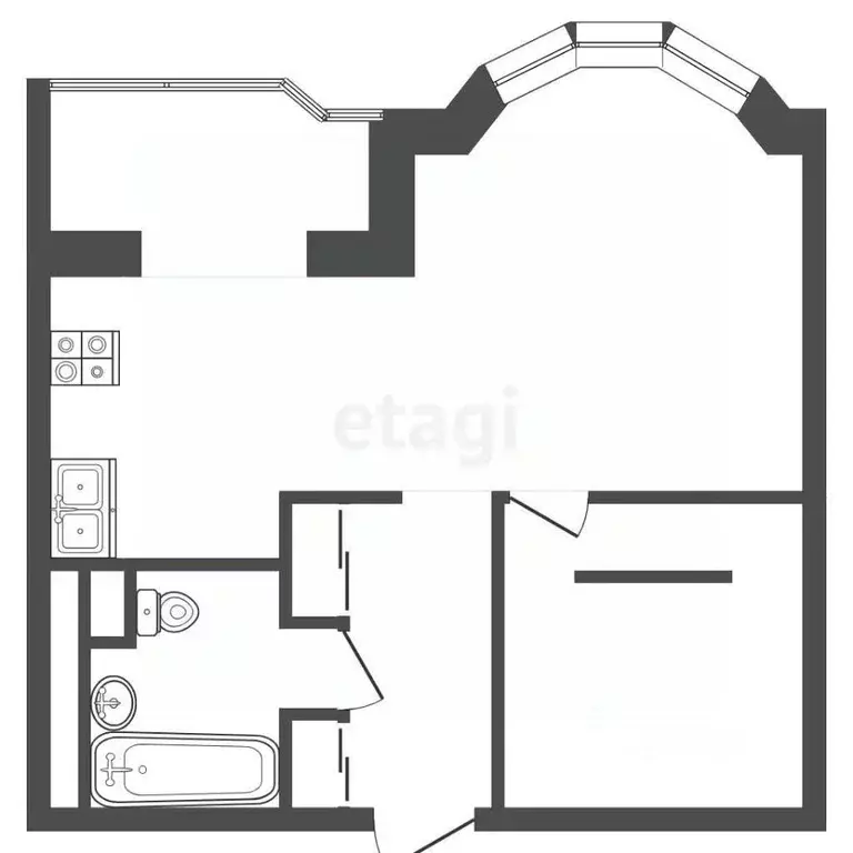 1-к кв. Московская область, Одинцово ул. Чистяковой, 42 (38.0 м) - Фото 1