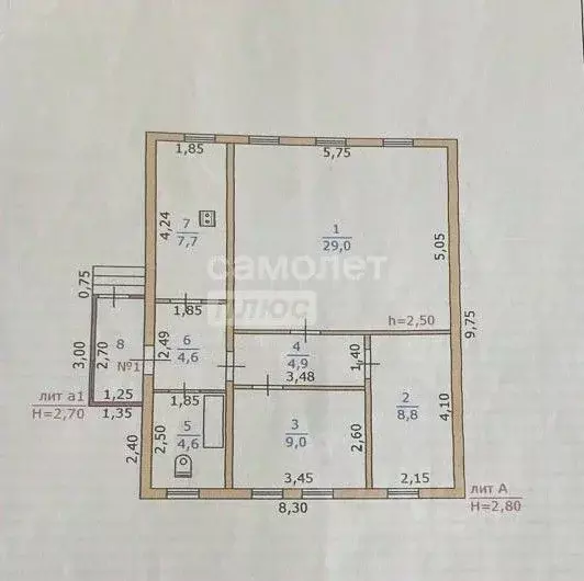 Дом в Курская область, Октябрьский район, Черницынский сельсовет, с. ... - Фото 2