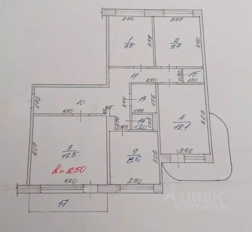 4-к кв. Ханты-Мансийский АО, Нефтеюганск 16-й мкр, 6 (77.0 м) - Фото 2