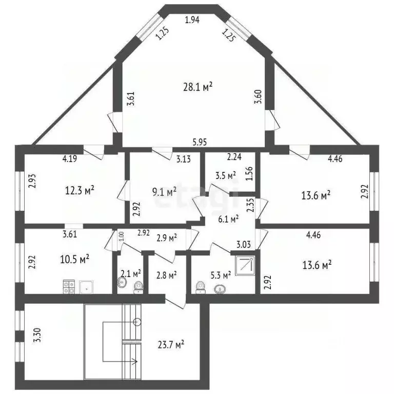 3-к кв. Владимирская область, Ковров Славянская ул., 31 (120.5 м) - Фото 1