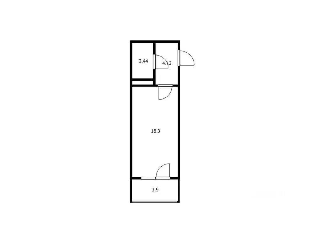 Студия Санкт-Петербург Пулковское ш., 71к16 (24.7 м) - Фото 1