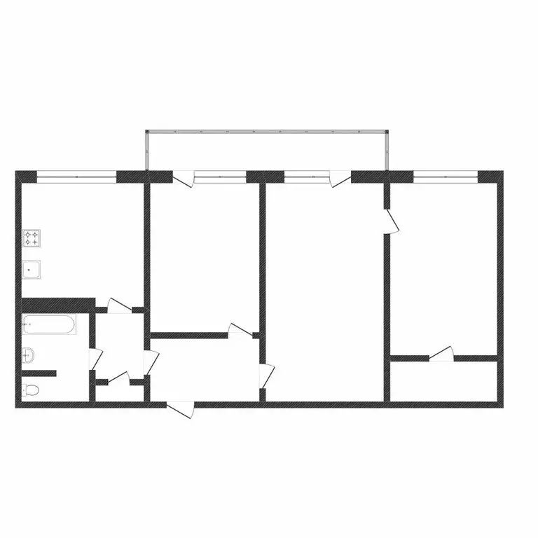 3-комнатная квартира: Тюмень, Станционная улица, 16А (55.7 м) - Фото 1