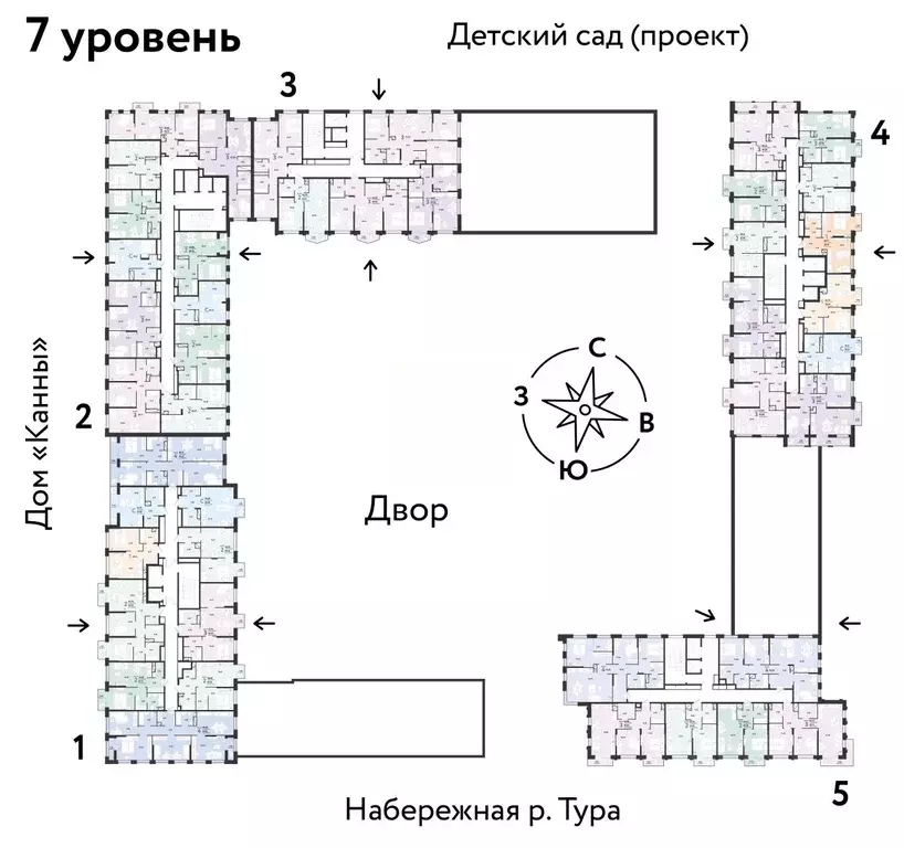 2-к кв. Тюменская область, Тюмень Европейский Берег 2.0 жилой комплекс ... - Фото 2