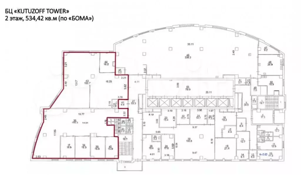 Аренда офиса 2481 м2 м. Кунцевская в зао в - Фото 0