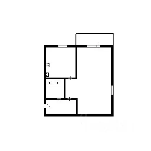 1-к кв. Новосибирская область, Новосибирск Красный просп., 171/1 (31.0 ... - Фото 2