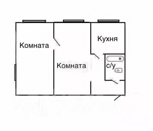 2-к кв. Приморский край, Владивосток ул. Адмирала Юмашева, 8Б (43.0 м) - Фото 1