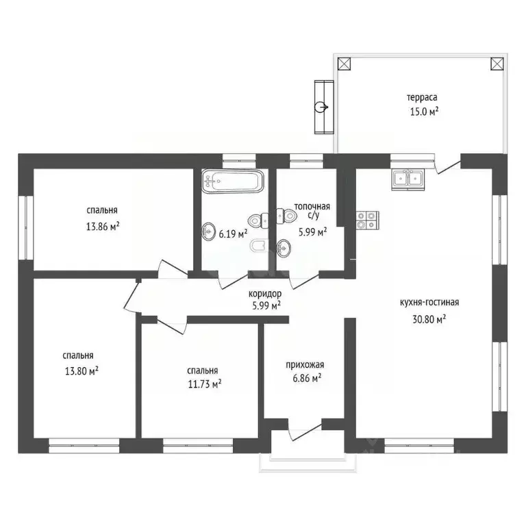 Дом в Ростовская область, Аксайский район, Щепкинское с/пос, пос. ... - Фото 2