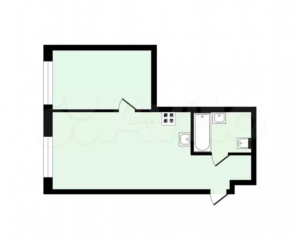 2-к. квартира, 38,4 м, 32/33 эт. - Фото 1